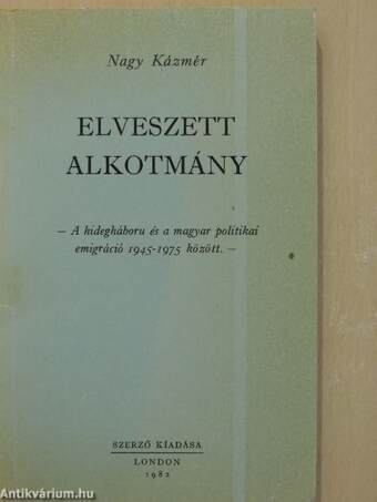 Elveszett alkotmány