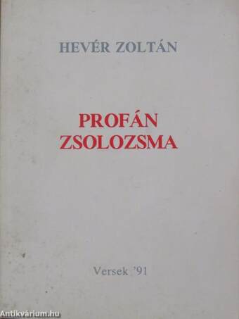 Profán zsolozsma