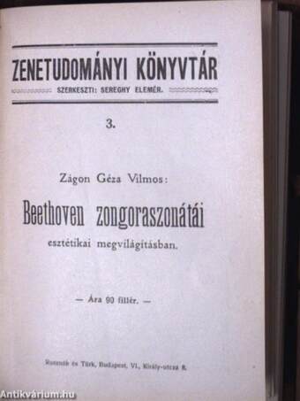 Beethoven kilencedik szinfoniája/Beethoven zongoraszonátái esztétikai megvilágításban