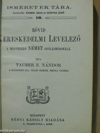 Rövid kereskedelmi levelező a megfelelő német szólásmódokkal