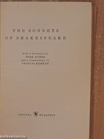 The Sonnets of Shakespeare