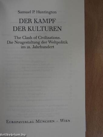 Der Kampf der Kulturen