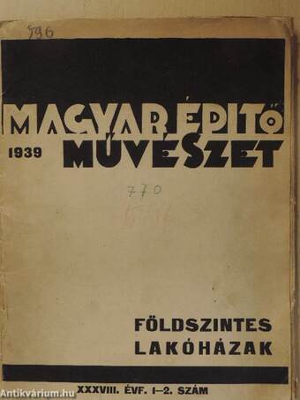 Magyar Épitőművészet 1939. (hiányos) (24 db)