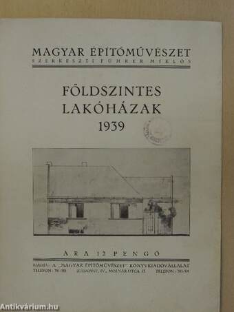 Magyar Épitőművészet 1939. (hiányos) (24 db)