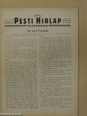 A Pesti Hirlap Vasárnapja 1932. junius 12.