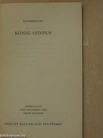 König Oidipus