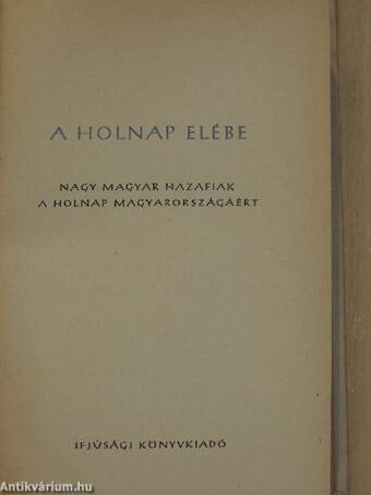 A holnap elébe