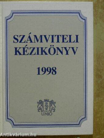 Számviteli kézikönyv 1998