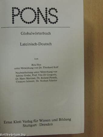 Globalwörterbuch Lateinisch-Deutsch