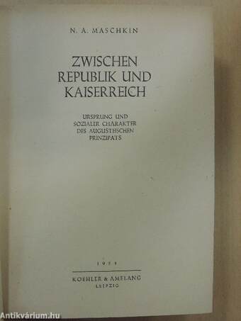 Zwischen Republik und Kaiserreich