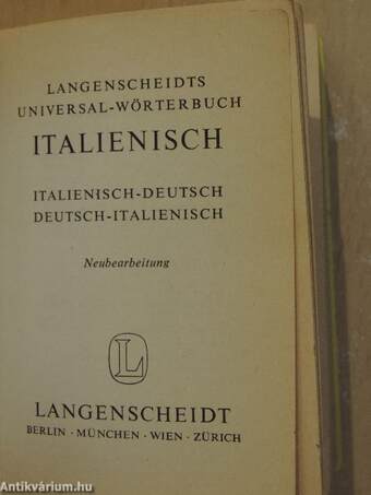 Langenscheidts Universal-Wörterbuch Italienisch