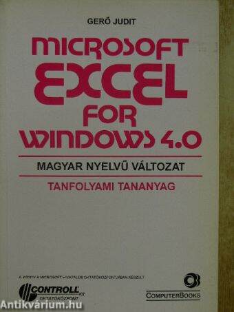 Microsoft Excel for Windows 4.0