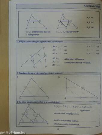 Ki(s)méregető geometriafeladatok 8. osztály