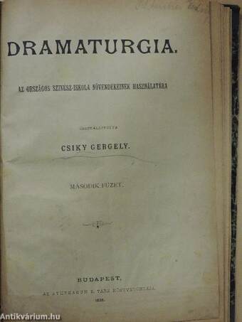 Dramaturgia 1-2. füzet