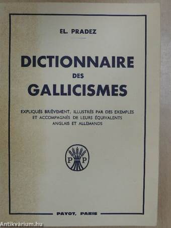 Dictionnaire des gallicismes