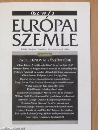 Európai Szemle 1999/3. Ősz