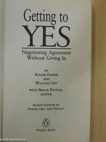 Getting to Yes