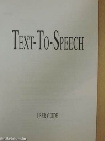 Text-To-Speech