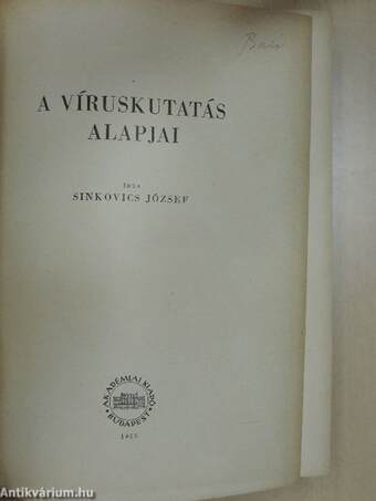 A víruskutatás alapjai