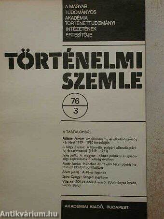 Történelmi Szemle 1976/3.