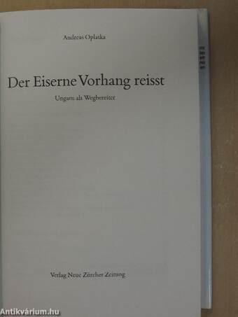 Der Eiserne Vorhang reisst