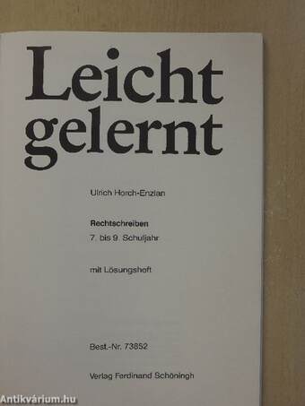 Leicht gelernt