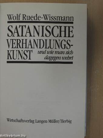 Satanische Verhandlungskunst