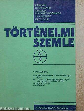 Történelmi Szemle 1981/3.