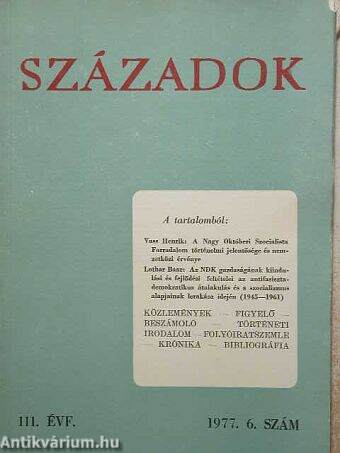 Századok 1977/6.