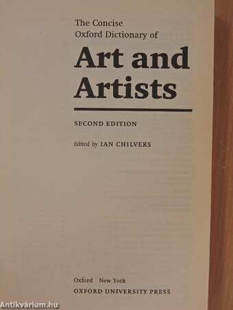 The Concise Oxford Dictionary of Art and Artists