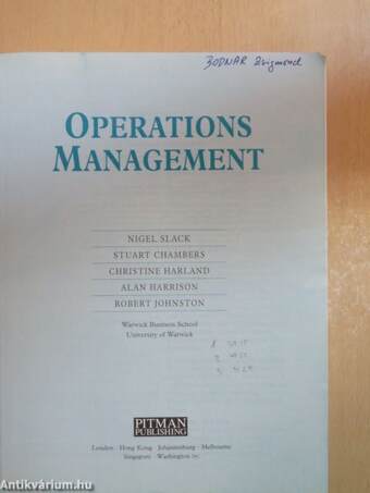 Operations Management