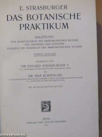 Das botanische Praktikum