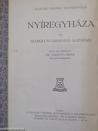 Nyíregyháza és Szabolcsvármegye községei