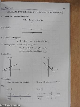 Fogalmak, definíciók, tételek