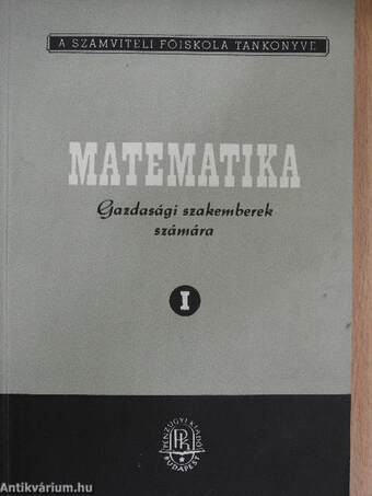 Matematika I.