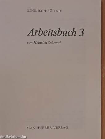 Englisch für Sie Arbeitsbuch 3.