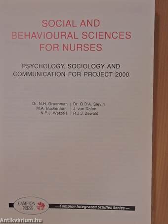 Social and Behavioural Sciences for Nurses