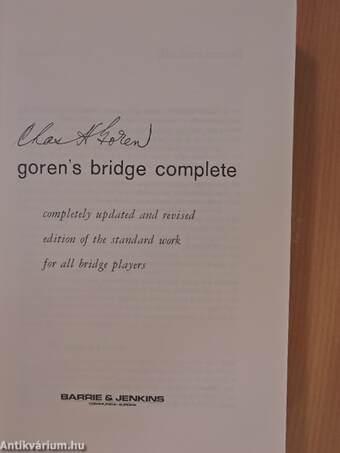 Goren's bridge complete