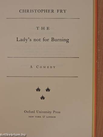 The Lady's not for Burning