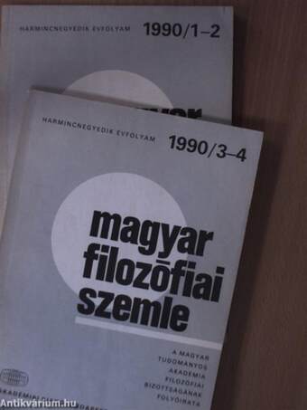 Magyar Filozófiai Szemle 1990/1-4.