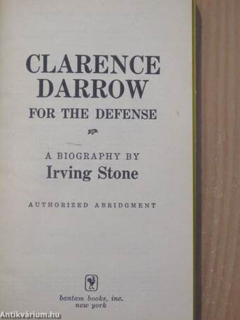 Clarence Darrow for the Defense