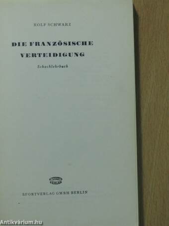 Die Französische Verteidigung