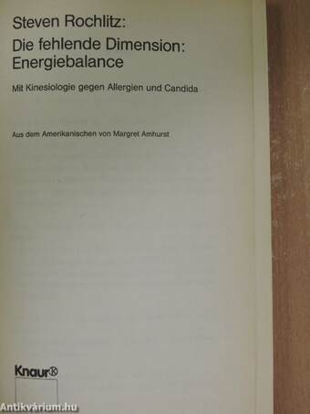 Die fehlende Dimension: Energiebalance