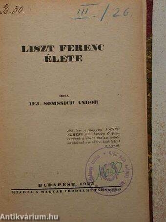 Liszt Ferenc élete
