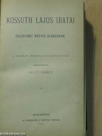 Kossuth Lajos iratai