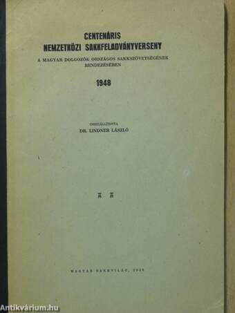 Centenáris nemzetközi sakkfeladványverseny 1948