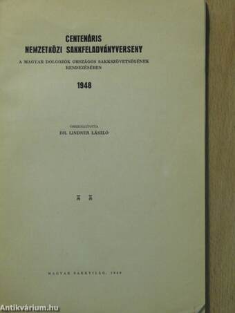 Centenáris nemzetközi sakkfeladványverseny 1948