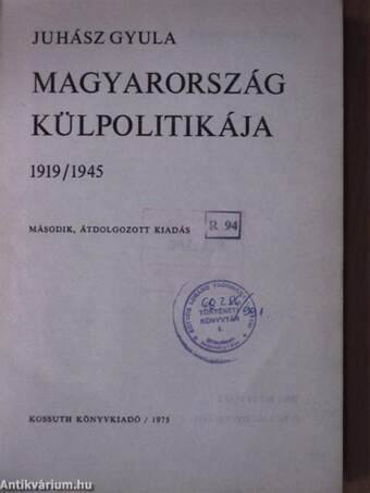 Magyarország külpolitikája 1919-1945