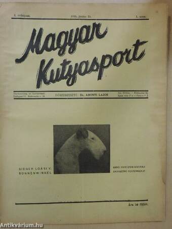 Magyar Kutyasport 1935. junius 15.