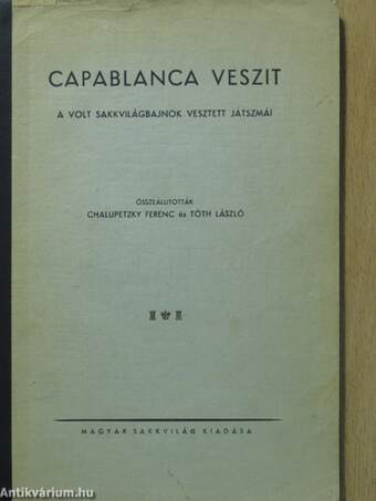 Capablanca veszit